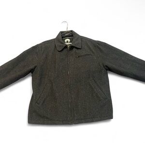 Wool Blend zip Jacket